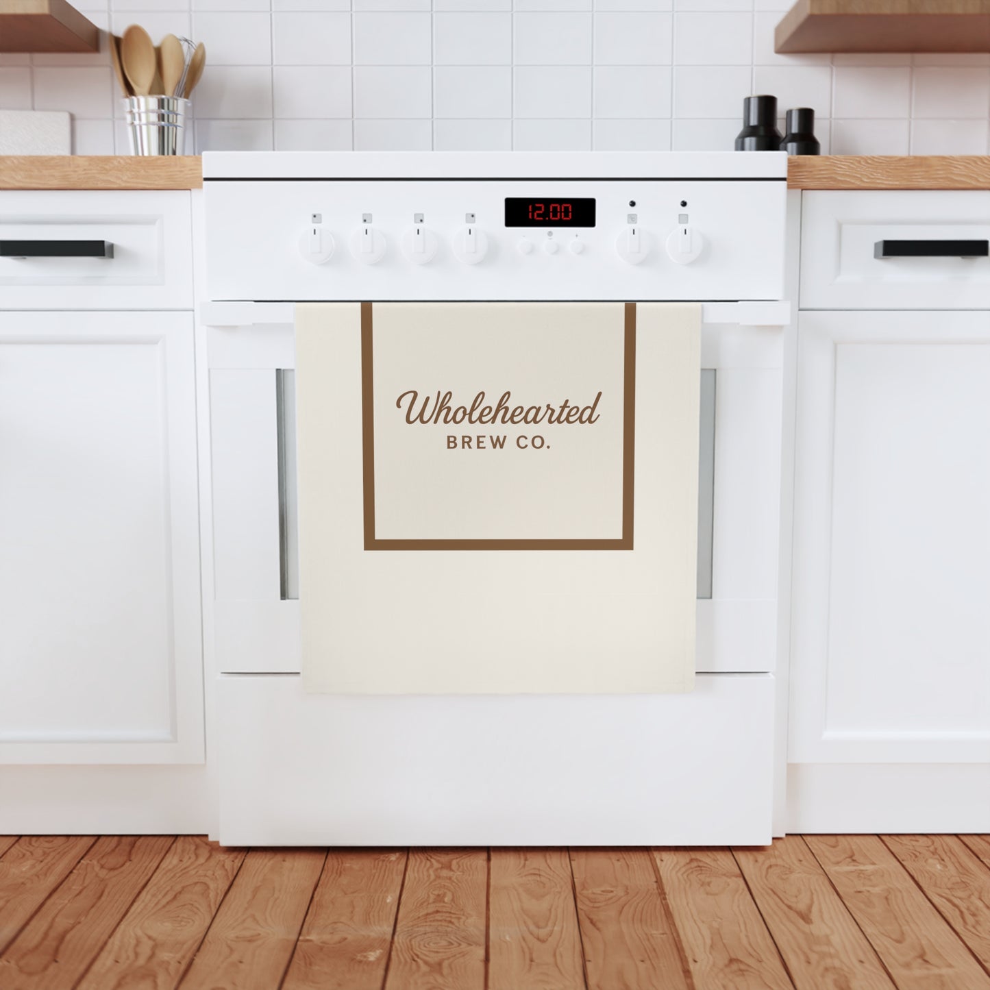 Wholehearted Brew Co. Cotton Tea Towel - Stylish and Functional Kitchen Decor