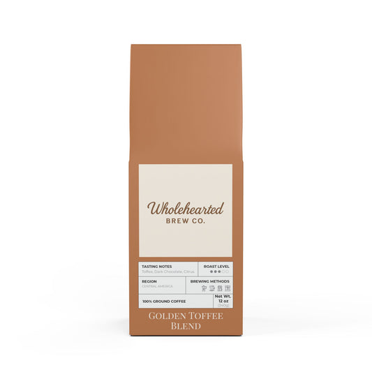 Golden Toffee Blend – Specialty Medium Roast Coffee (12oz)