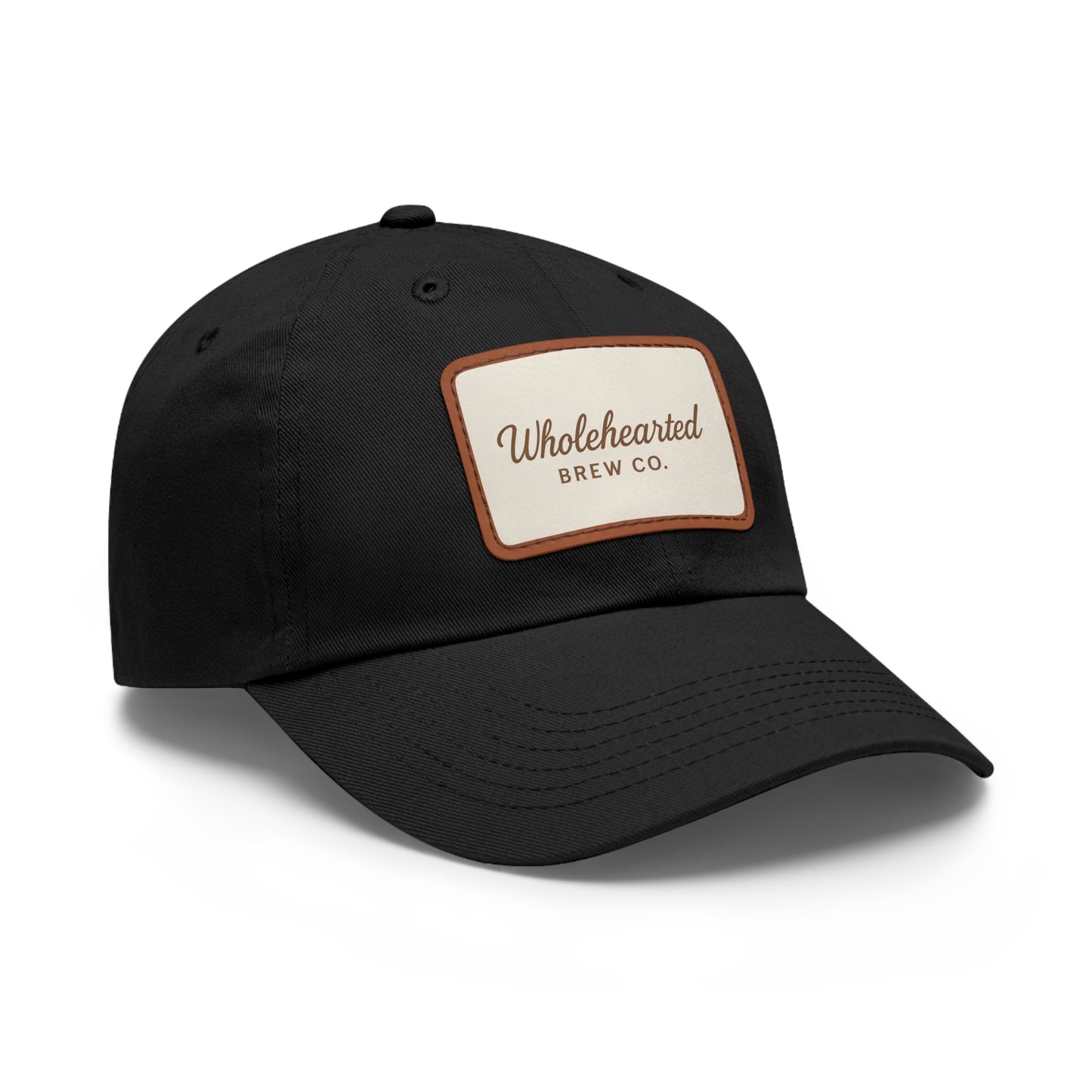 Wholehearted Brew Co. Dad Hat with Leather Patch