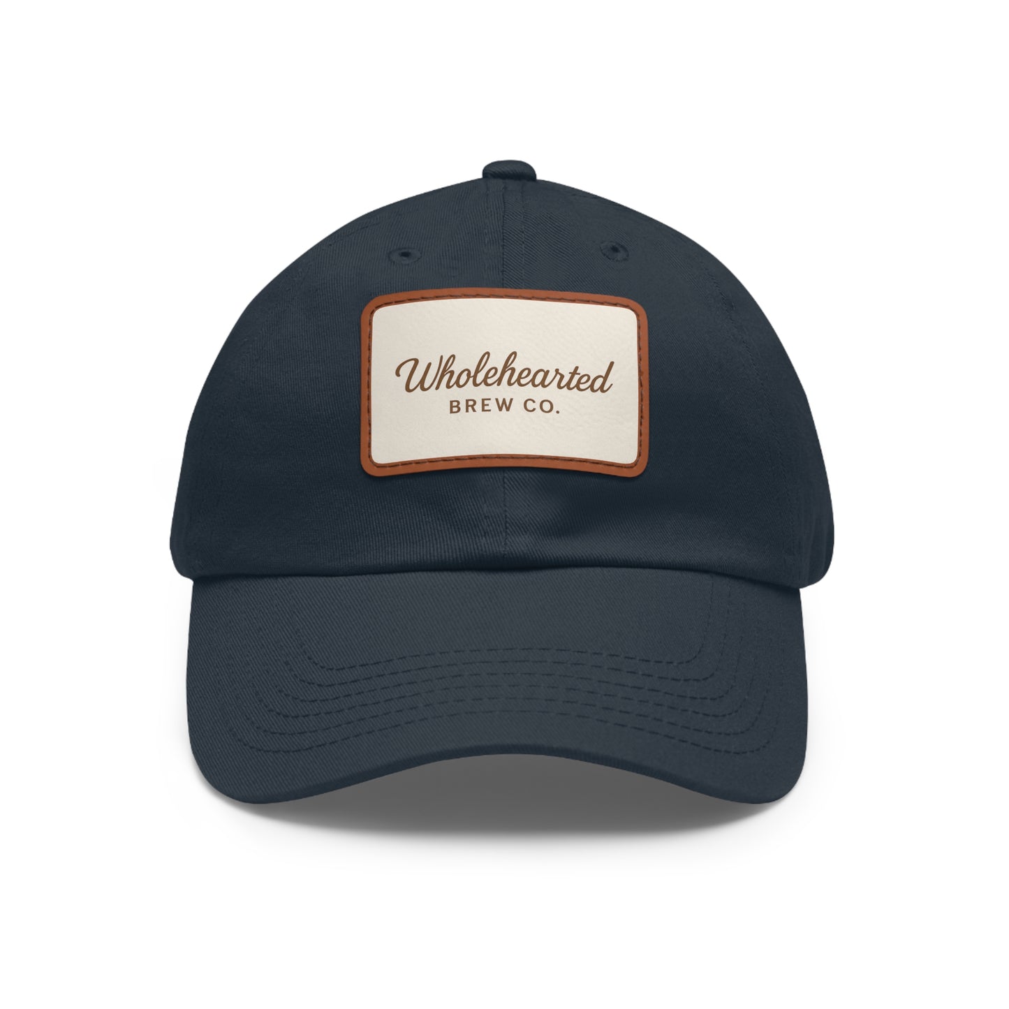 Wholehearted Brew Co. Dad Hat with Leather Patch
