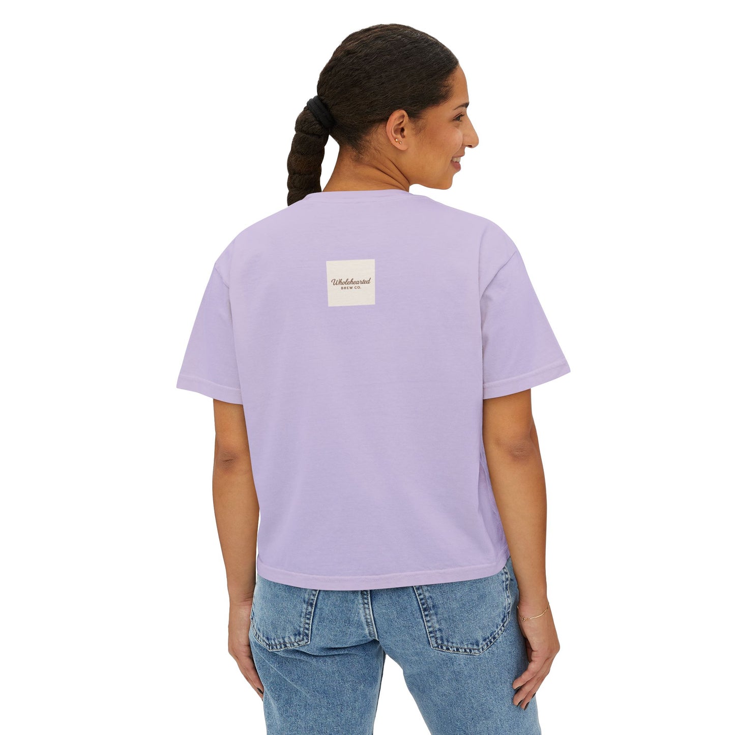 Faith Looks Good on You Women's Boxy Tee - Inspirational Casual Shirt