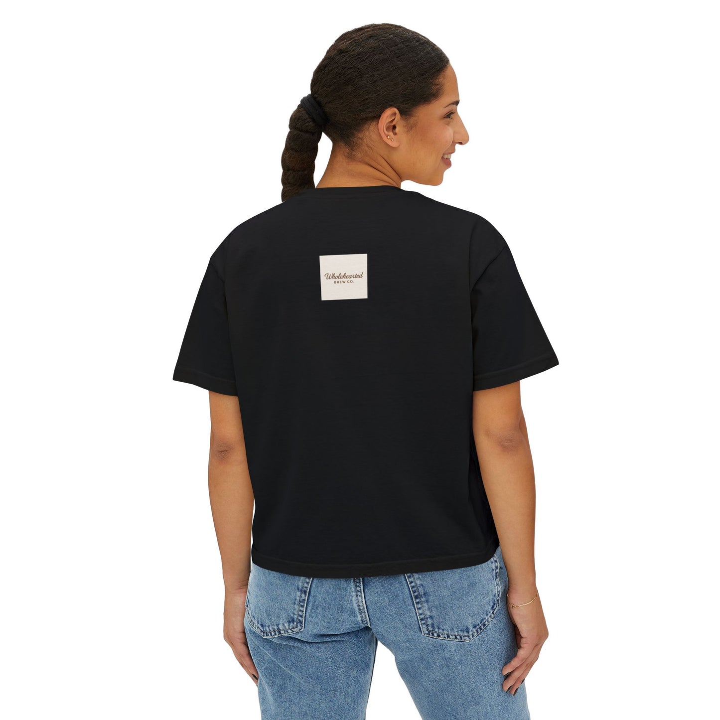 Faith Looks Good on You Women's Boxy Tee - Inspirational Casual Shirt