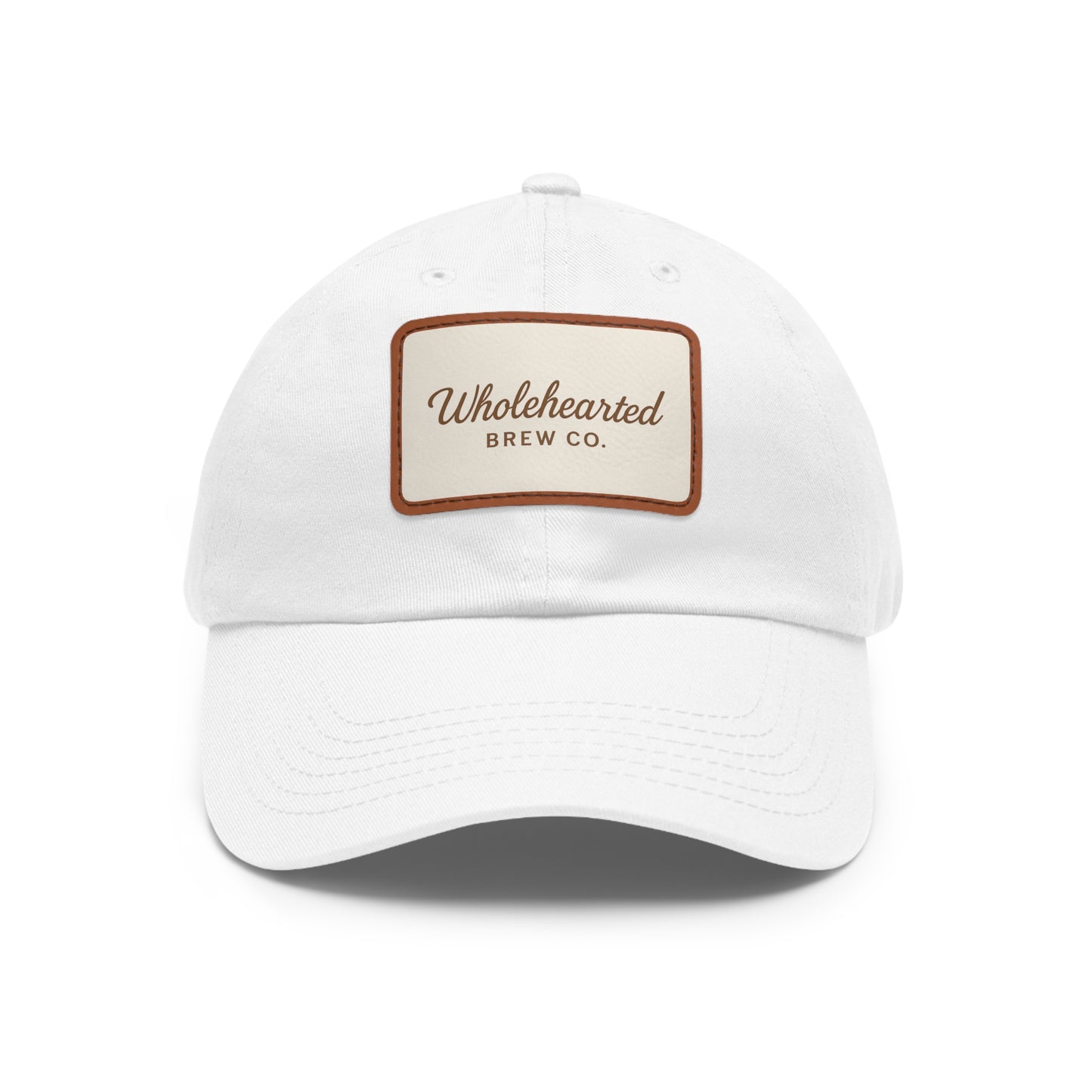 Wholehearted Brew Co. Dad Hat with Leather Patch