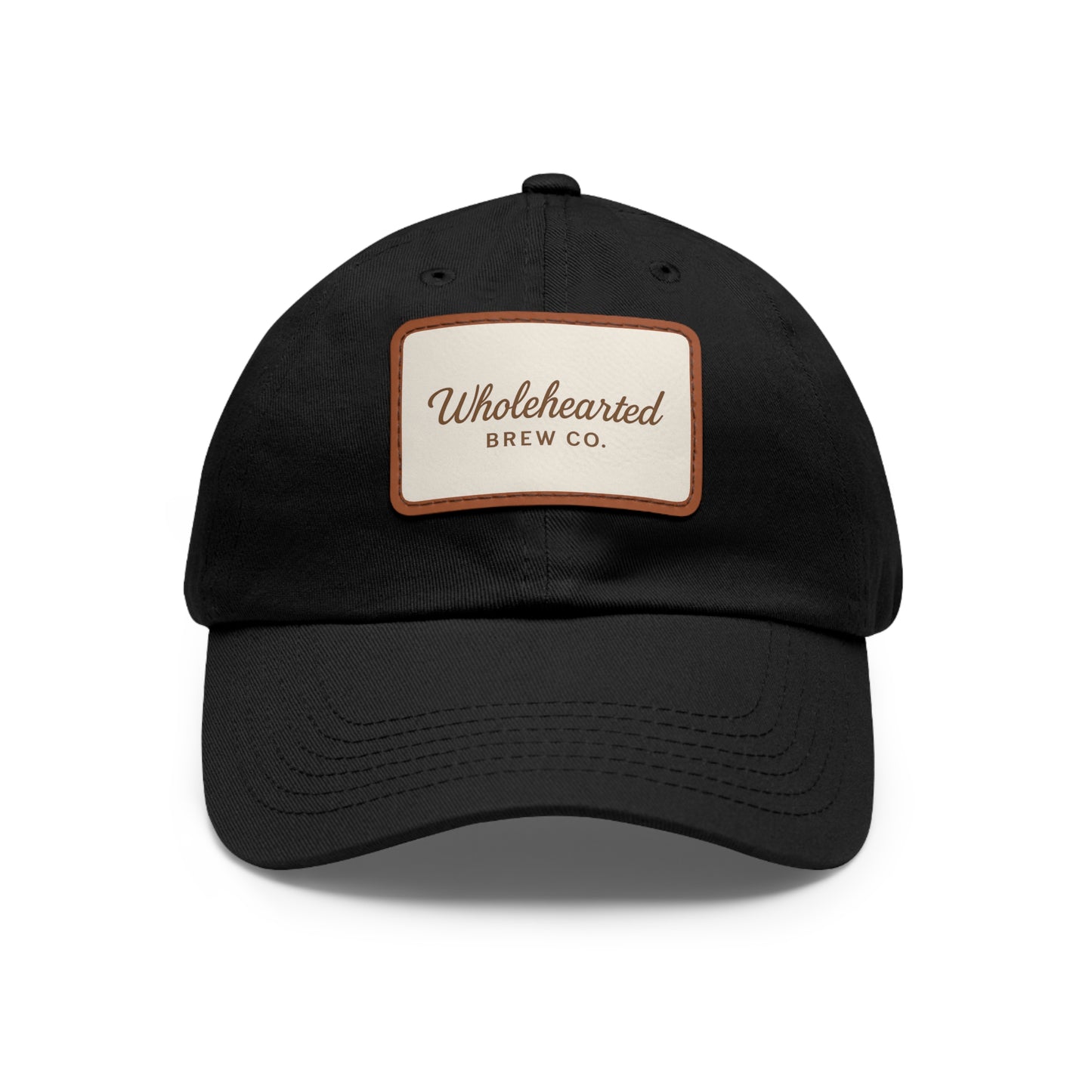 Wholehearted Brew Co. Dad Hat with Leather Patch
