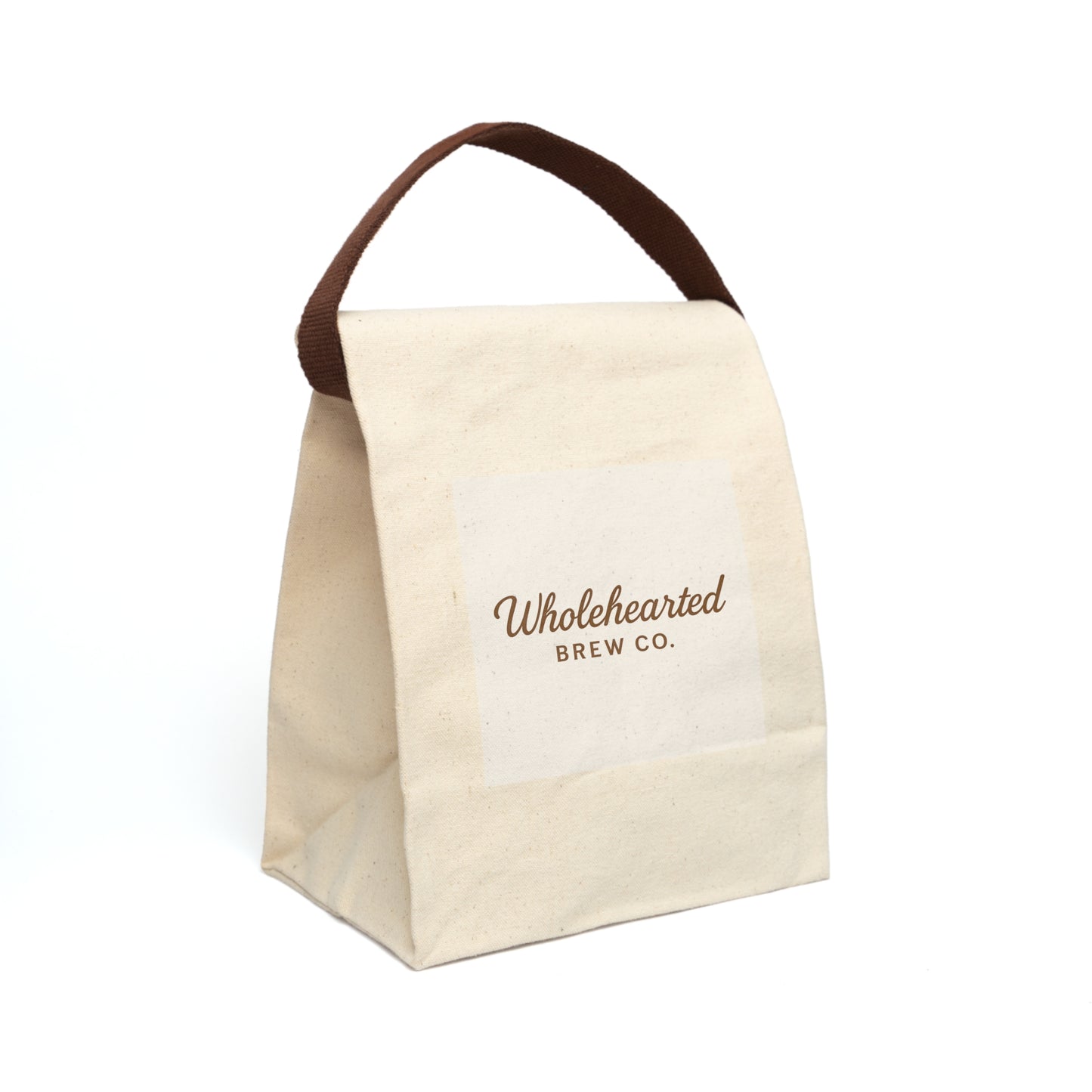 Eco-Friendly Canvas Lunch Bag with Strap - Wholehearted Brew Co.