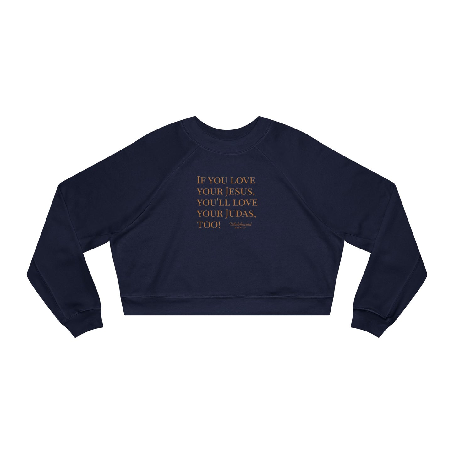Love your Enemies Cropped Fleece Pullover for Women