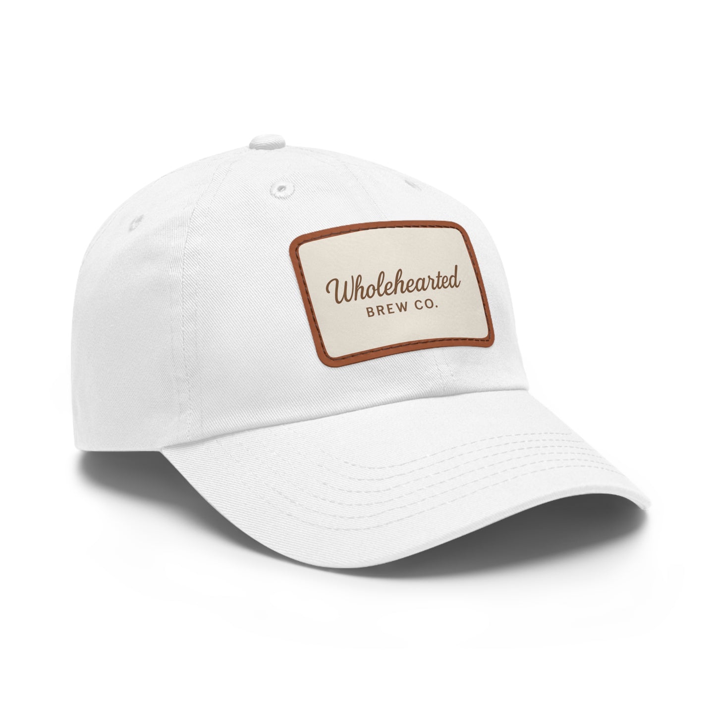 Wholehearted Brew Co. Dad Hat with Leather Patch