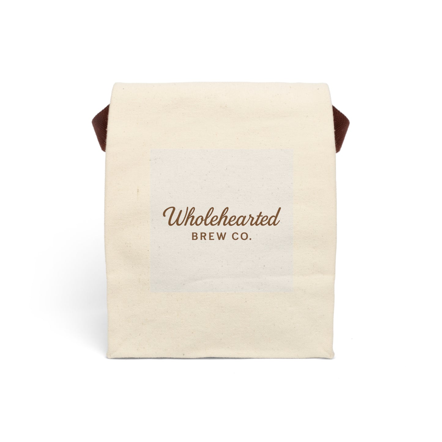 Eco-Friendly Canvas Lunch Bag with Strap - Wholehearted Brew Co.
